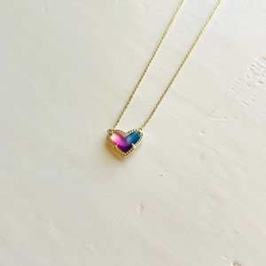 Kendra Scott Ari Heart Watercolor Glass